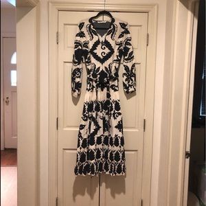 Black and white pattern Zara dress Med